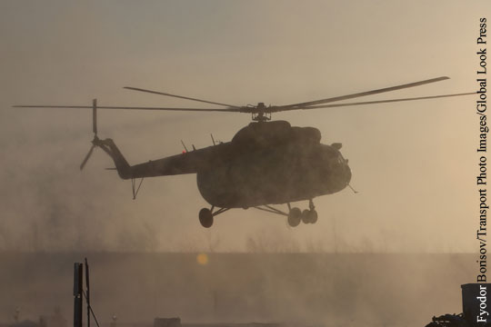 Вертолет упал в Хабаровске, есть жертвы