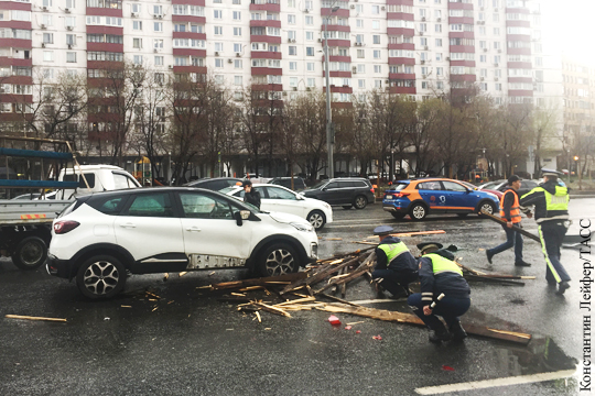 Дерево упало на трехмесячного ребенка в Москве