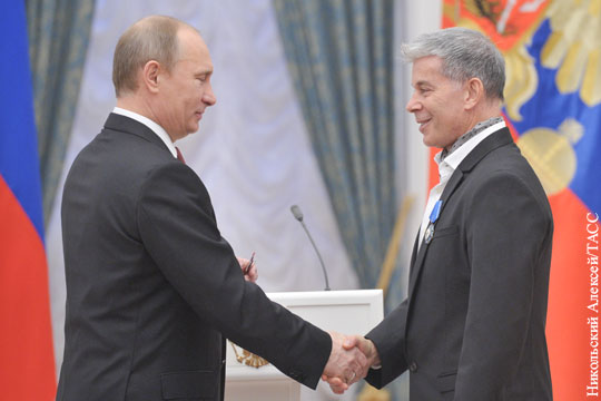 Путин наградил Безрукова, Газманова и Цискаридзе орденами