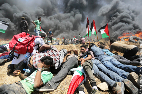 Число убитых в Газе палестинцев возросло до 59