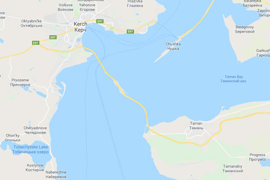 Google добавил Крымский мост на карты