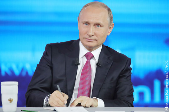 Стали известны сроки проведения «Прямой линии» Путина