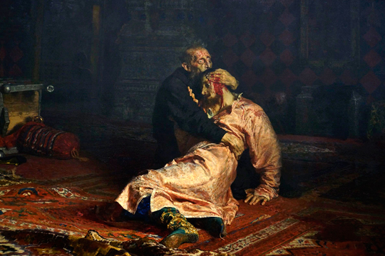 Убивал ли Иван Грозный своего сына, как показано на картине Репина