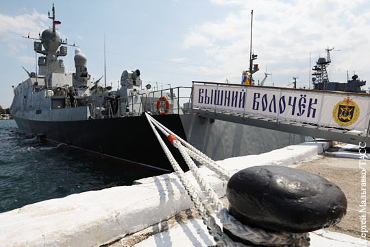 Черноморский флот пополнился новейшим кораблем с ракетами «Калибр»
