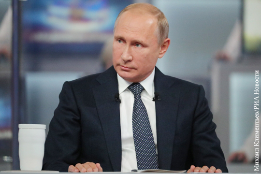 Путин: Нельзя прибегать к методам 30-х годов ради прорыва в развитии страны