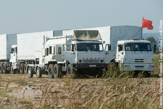 Украинские диверсанты устроили взрыв на пути гумконвоя из России в Донбасс