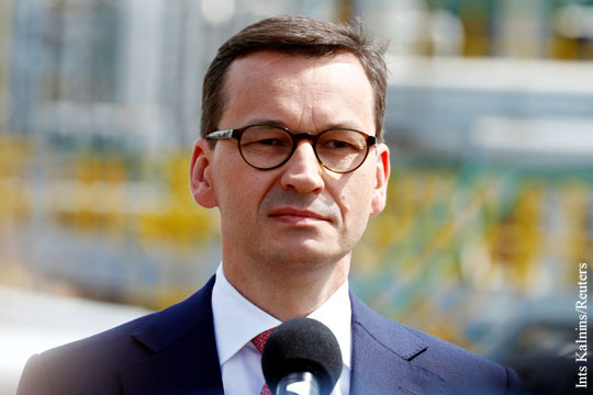 Премьер Польши заявил, что Европе не нужен «Северный поток – 2»