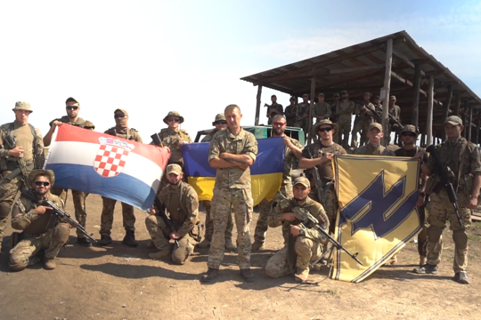 Хорваты из украинского карательного полка записали видеообращение к футболистам