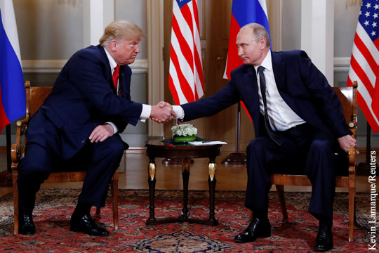 Путин и Трамп начали встречу с глазу на глаз