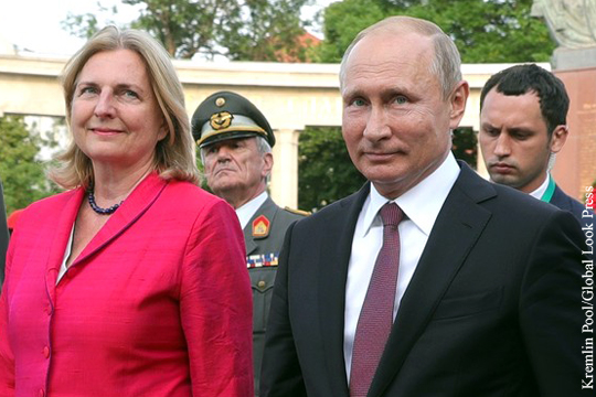 Кремль подтвердил планы Путина посетить свадьбу главы МИД Австрии