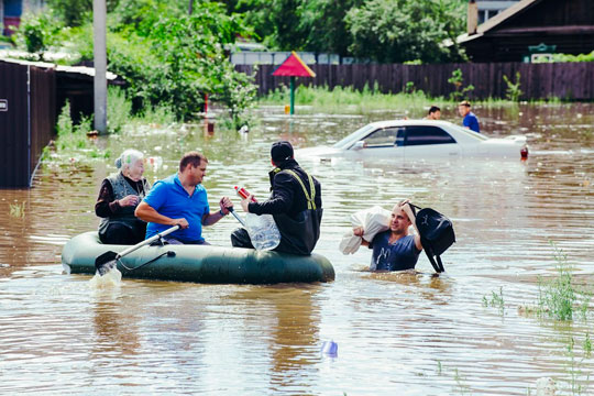 Добровольцы наладили доставку помощи пострадавшим от паводка в Забайкалье