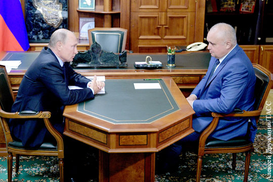 Путин и Цивилев обсудили перспективы Кузбасса