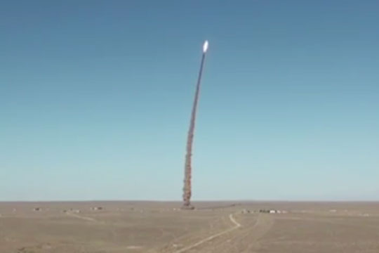 Опубликовано видео испытаний новой российской противоракеты