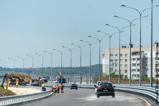 Открыт первый путепровод «Тавриды» к Крымскому мосту