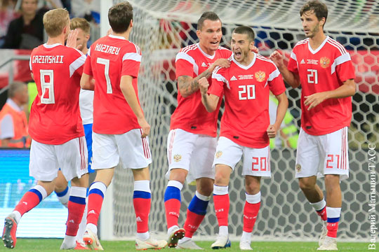 Сборная России по футболу забила Чехии пять голов