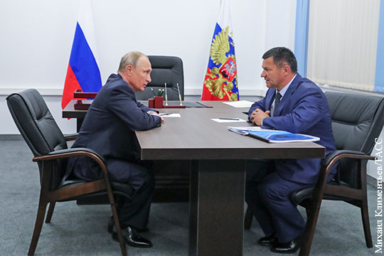 Путин провел встречу с врио главы Приморского края