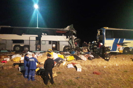 Увеличилось число жертв столкновения двух автобусов под Воронежем