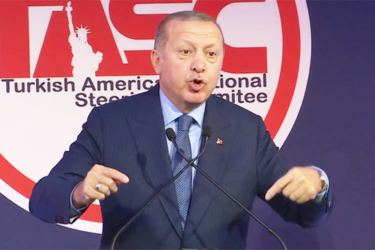 Эрдоган обвинил США в стремлении помешать установлению мира в Сирии