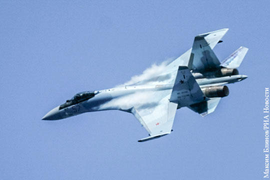 В Сети появилось фото «F-22 в прицеле Су-35»