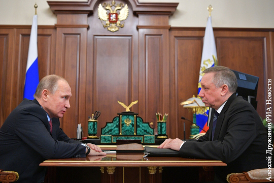 Путин сменил губернатора Петербурга