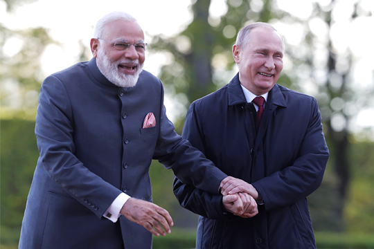 Индийский визит Путина напомнит о новой геополитической реальности