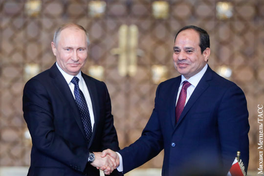 Россия подпишет договор с Египтом о стратегическом сотрудничестве