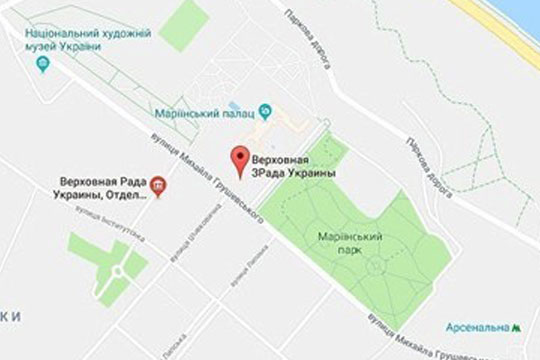 Раде Украины дали обидное название в Google Maps