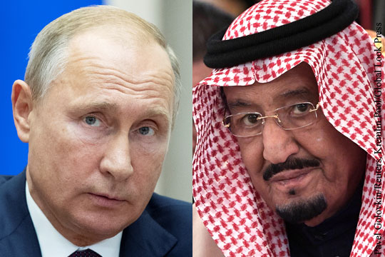 Путин провел беседу с королем Саудовской Аравии