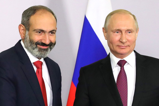 Пашинян проинформировал Путина о кандидате Армении в генсеки ОДКБ