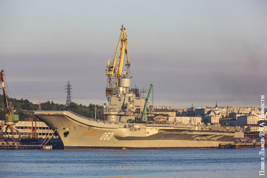 В Минобороны оценили влияние ЧП на ремонт «Адмирала Кузнецова»