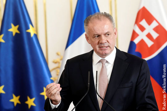 Президент Словакии назвал «Северный поток – 2» политическим проектом
