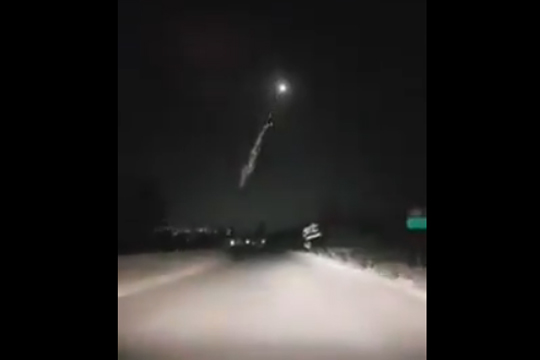 Отражение сирийской ПВО ракетной атаки попало на видео