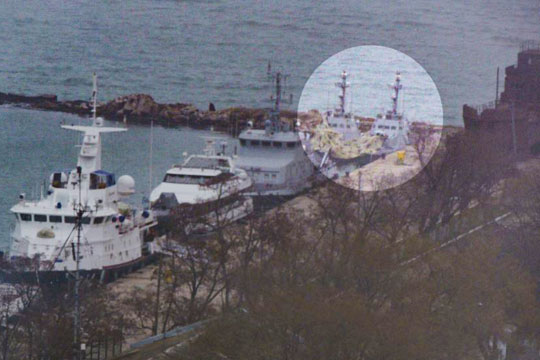 В порту Керчи сфотографировали «пропавшие» украинские бронекатера