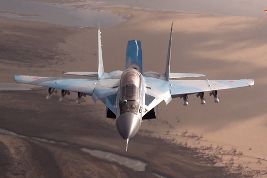 Опубликовано видео вертикального взлета МиГ-35 на форсаже