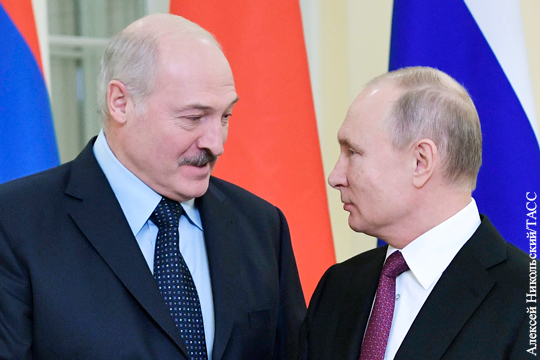 Кремль отреагировал на идею единого с Белоруссией государства во главе с Путиным