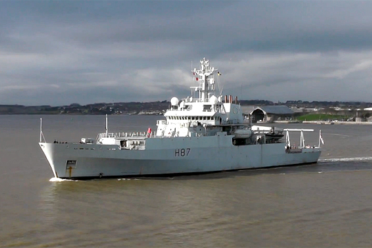 Британский разведывательный корабль вошел в порт Одессы