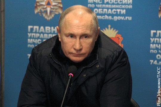 Путин призвал россиян в Новый год помянуть жертв трагедии в Магнитогорске
