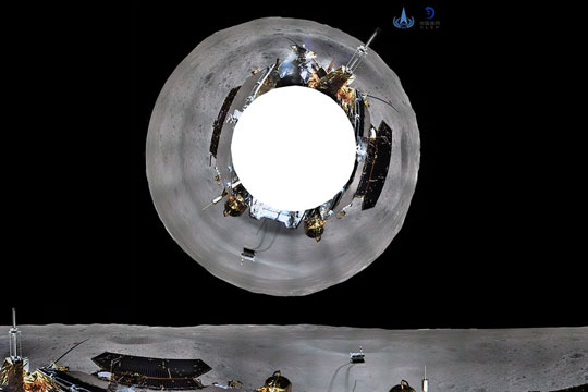 Китайская станция сделала панорамное фото с обратной стороны Луны