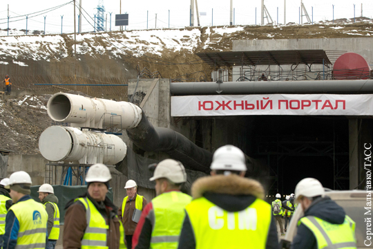 Завершена проходка ж/д тоннеля у Крымского моста