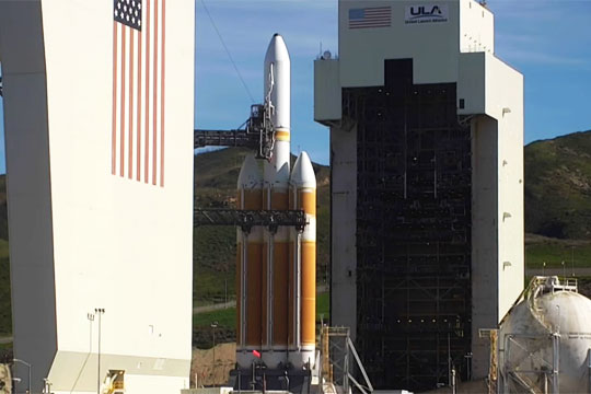 Состоялся запуск тяжелой ракеты Delta IV Heavy с секретным спутником США