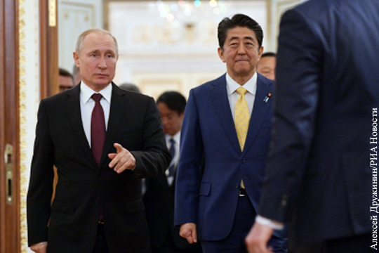 Путин показал Абэ, «в каких условиях приходится работать»