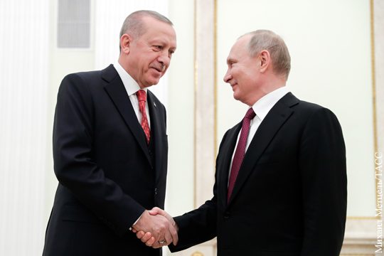 Путин встретился с Эрдоганом для обсуждения ситуации в Сирии