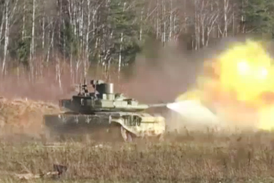 Обнародовано видео испытаний новейшего российского танка