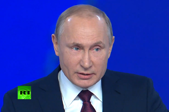 Путин: Золотовалютные резервы России впервые в истории покрывают внешний долг