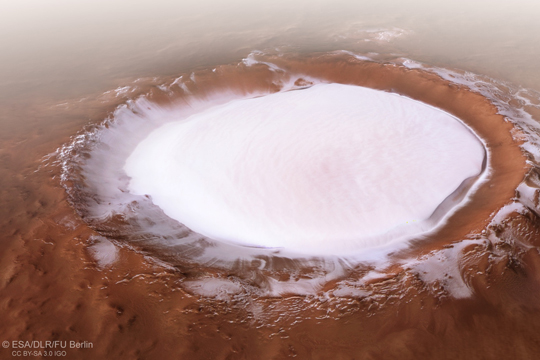 Новые гигантские запасы воды нашел на Марсе российско-европейский зонд