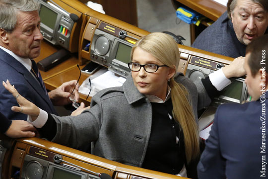 Тимошенко обвинила власти Украины в закупках российского газа «через Марс»