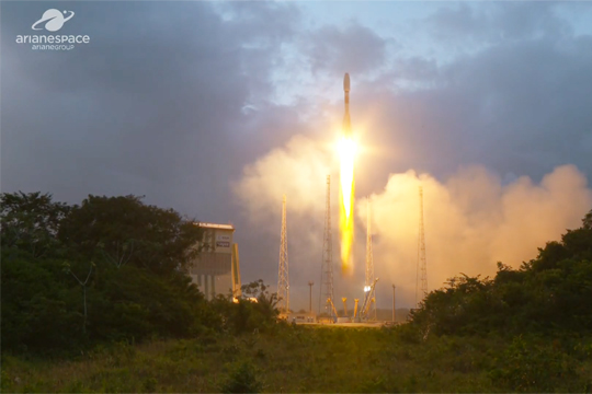 Ракета «Союз» со спутниками OneWeb стартовала с космодрома Куру