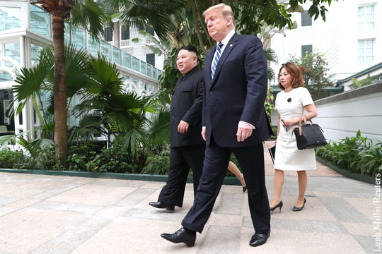 Трамп и Ким Чен Ын завершили встречу без договоренностей