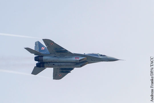На востоке Польши разбился МиГ-29