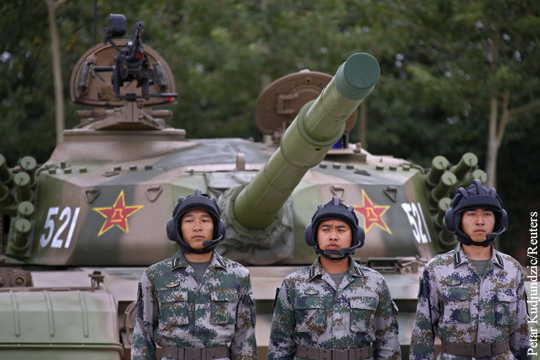 Танк Т-90 сделали мишенью на полигоне в Китае